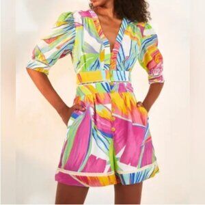 FARM Rio Multicolor Rainbow Leafs Jumpsuit